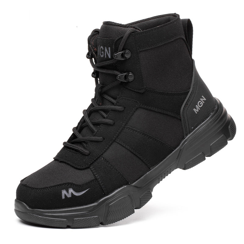 Men's Desert Training High Top Lace Up Round Toe Ankle Boots