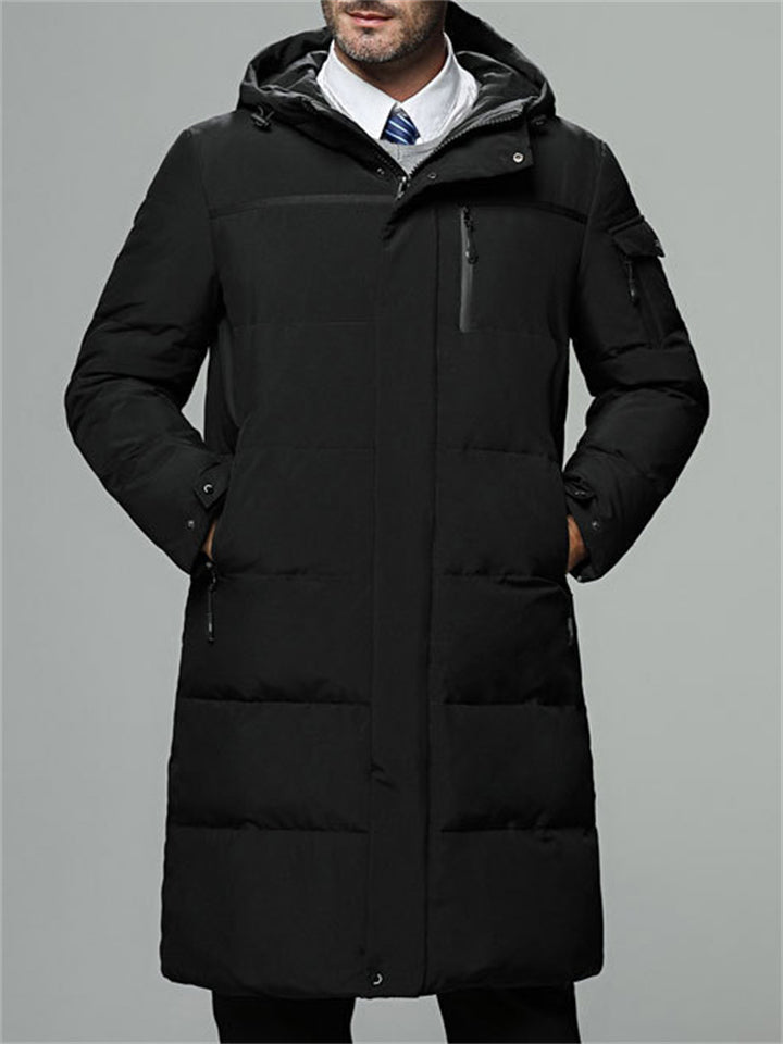 Winter Warm Cozy Hooded Down Coat for Men