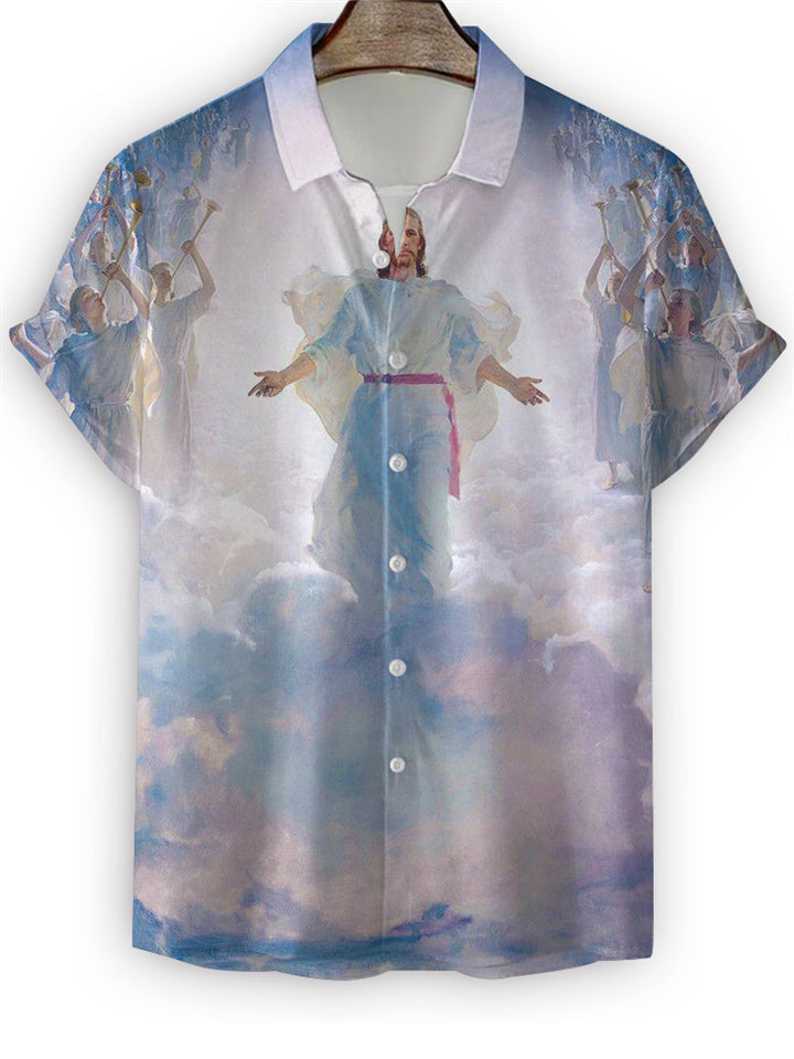 Jesus Print Christian Shirts for Men