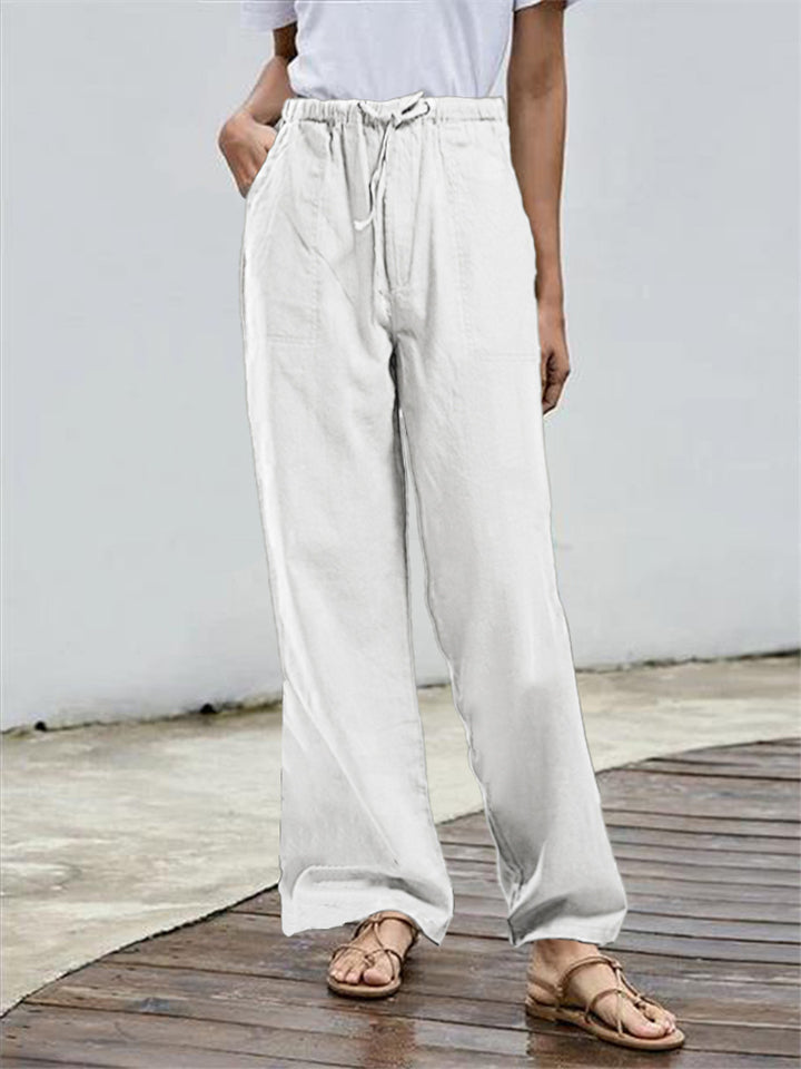 Women's New Summer Breathable Thin Multi-pocket Trouser