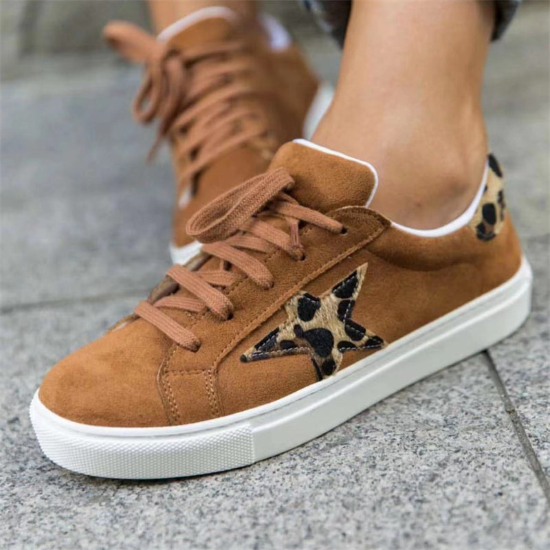 Non Slip Women's Round Toe Lace Up Canvas Loafers