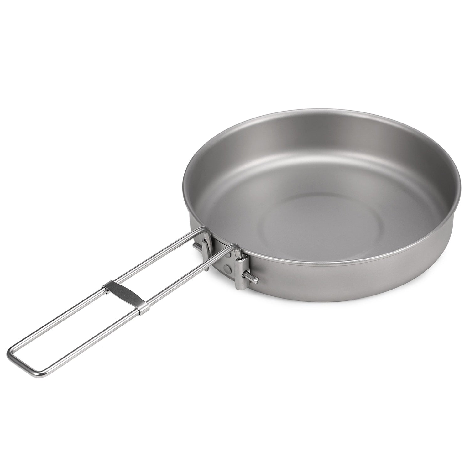 Titanium Frypan with Foldable Handle Ultralight Outdoor Camping Frying Pan