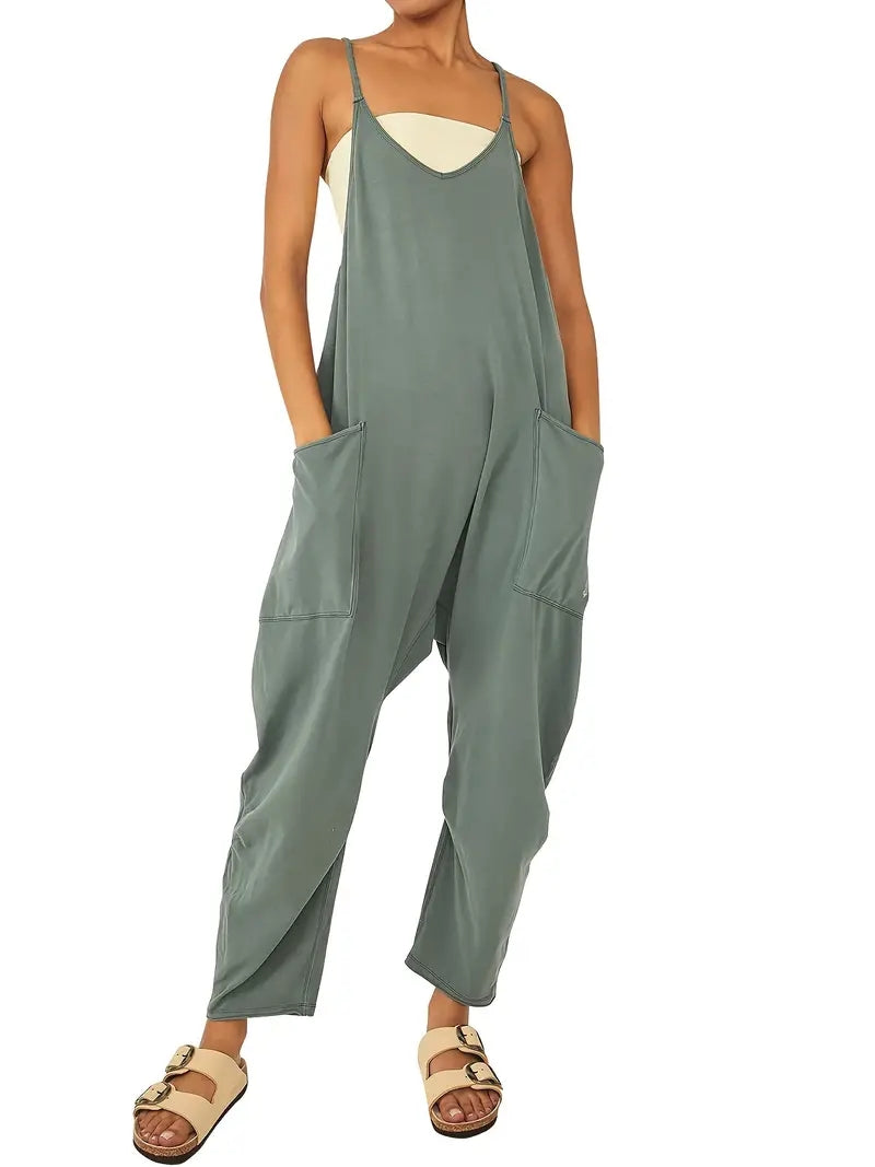 Women's Casual Comfy Baggy Spaghetti Jumpsuits 
