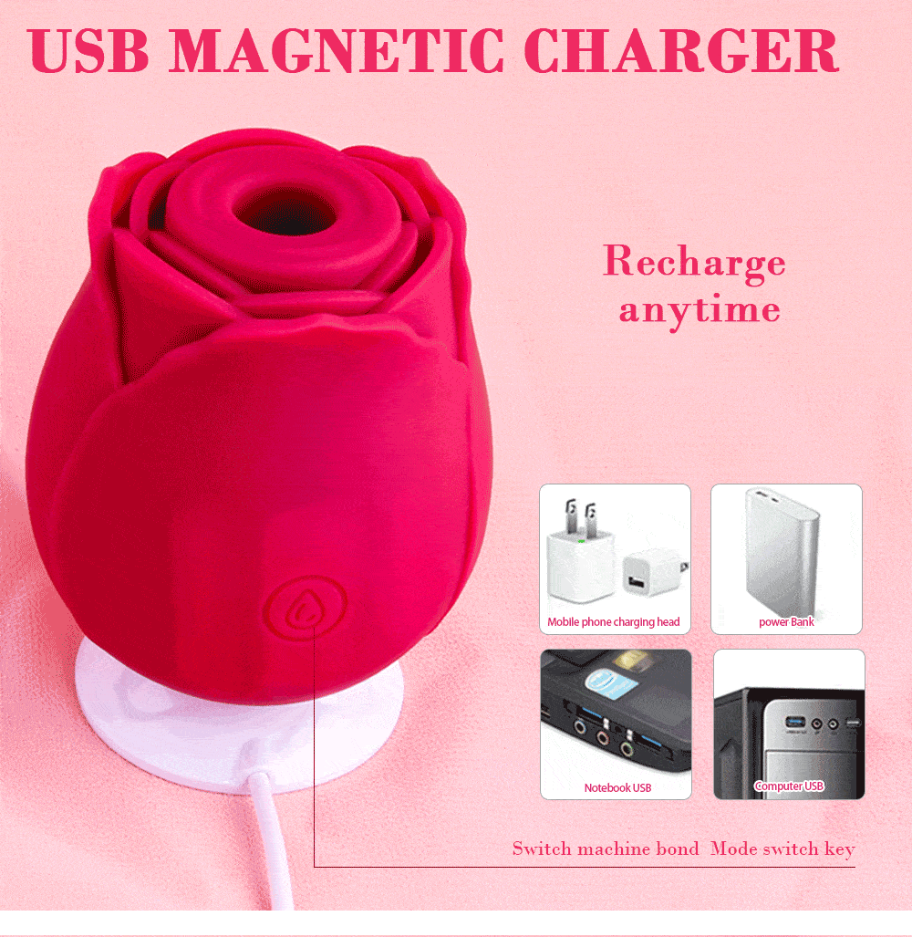 rose suction toy · usb charging rose vibrator