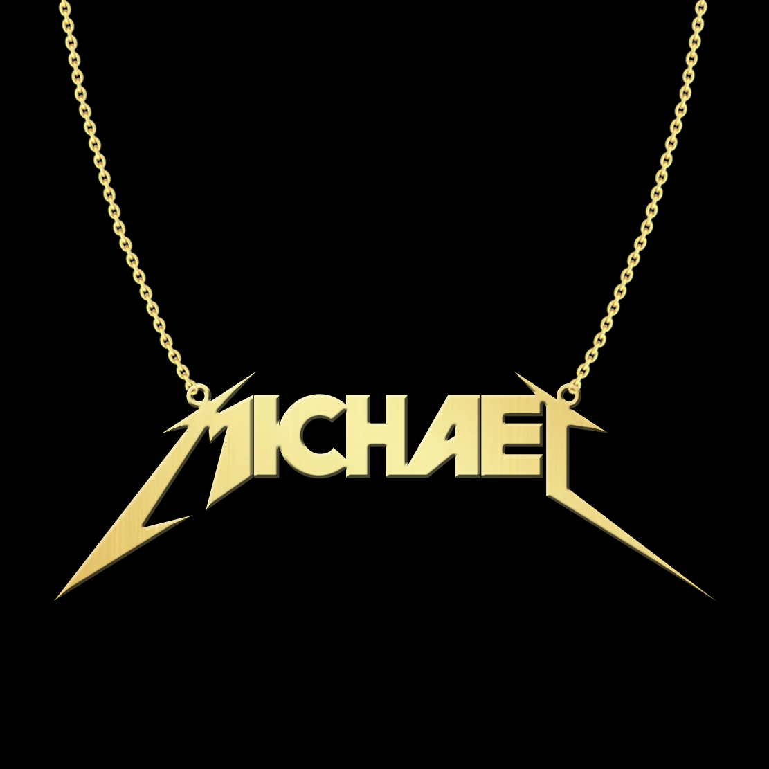 Personalized Metal Name Necklace 