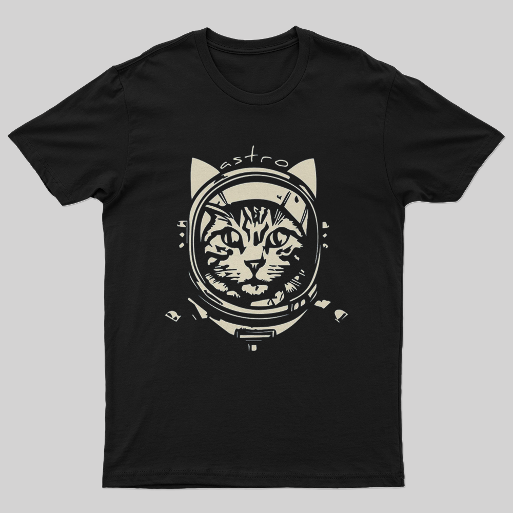 Astro Cat T-Shirt-Geeksoutfit