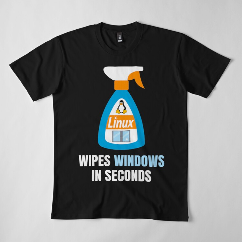 Linux Windows Cleaner T-Shirt
