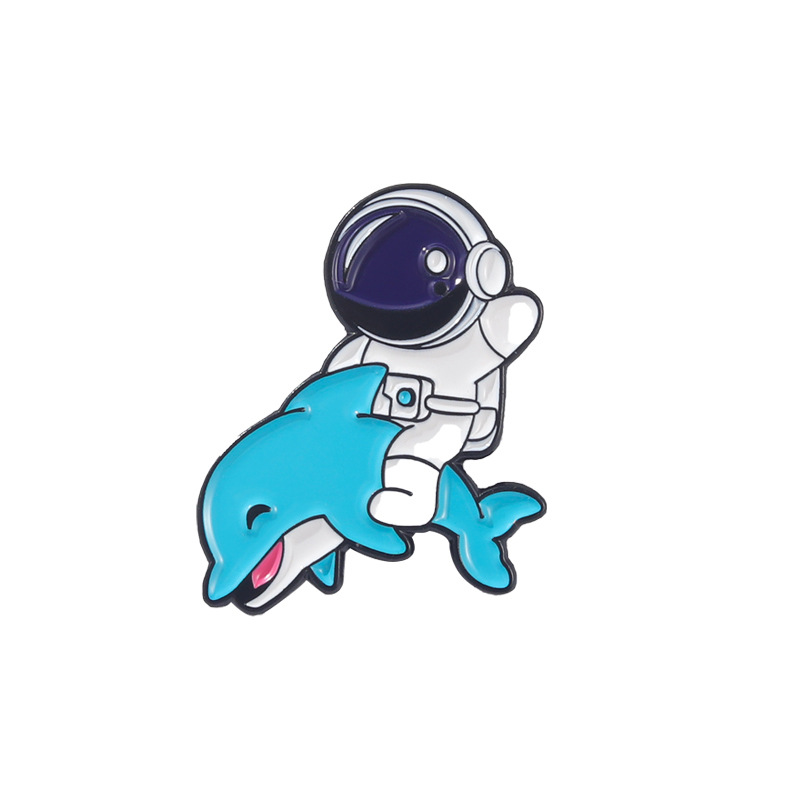 Juggling Astronaut Enamel Pins