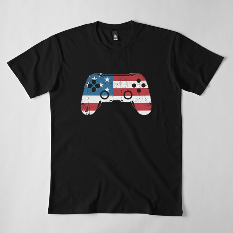 American Flag Video Game T-Shirt