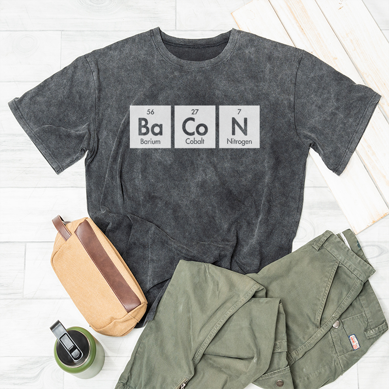 Bacon Elements Washed T-shirt