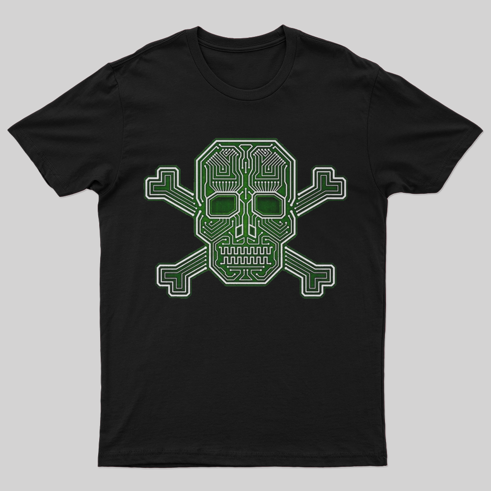 Hacker skull crossbones T-Shirt