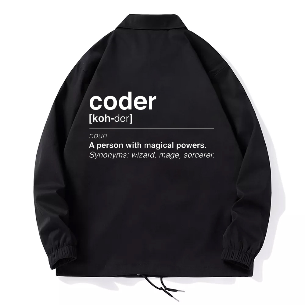 Coder Definition Coach JacketGeeksoutfit