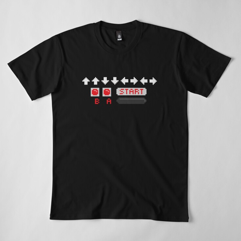 Up Up Down Down Left Right Left Right B A START T-Shirt