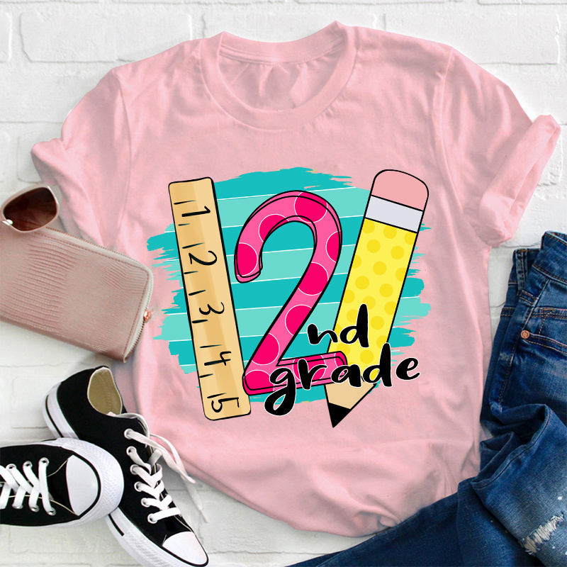 Personalized Kindergarten K Ruler Pencil T-Shirt