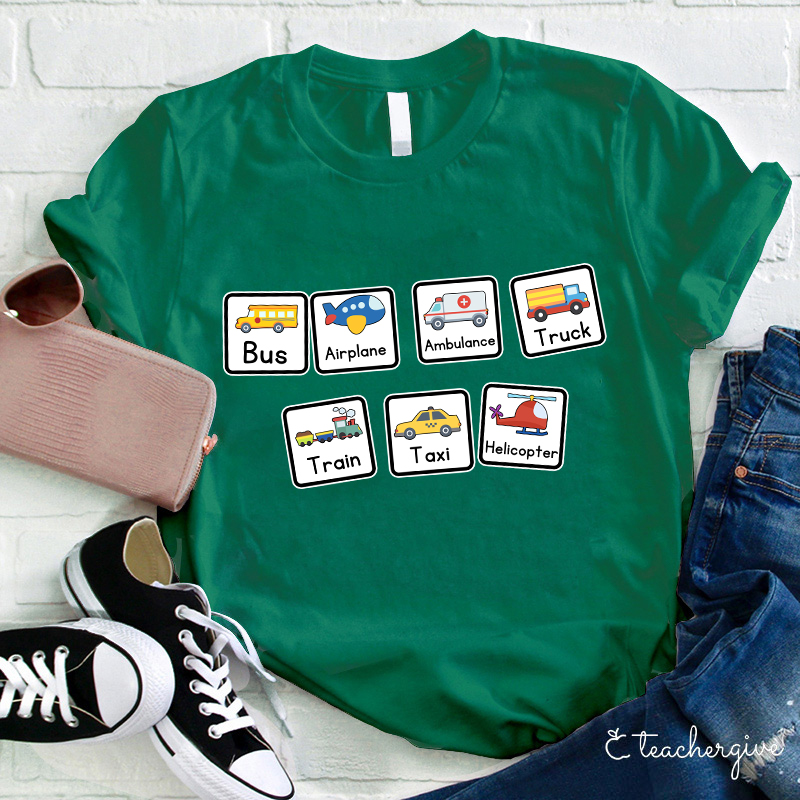 Transportation Visuals Special Education Teacher T-Shirt