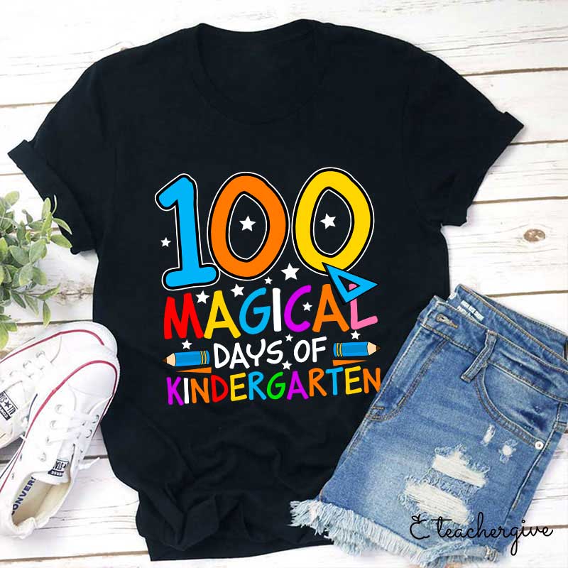 Personalized Grade 100 Magical Days Teacher T-Shirt