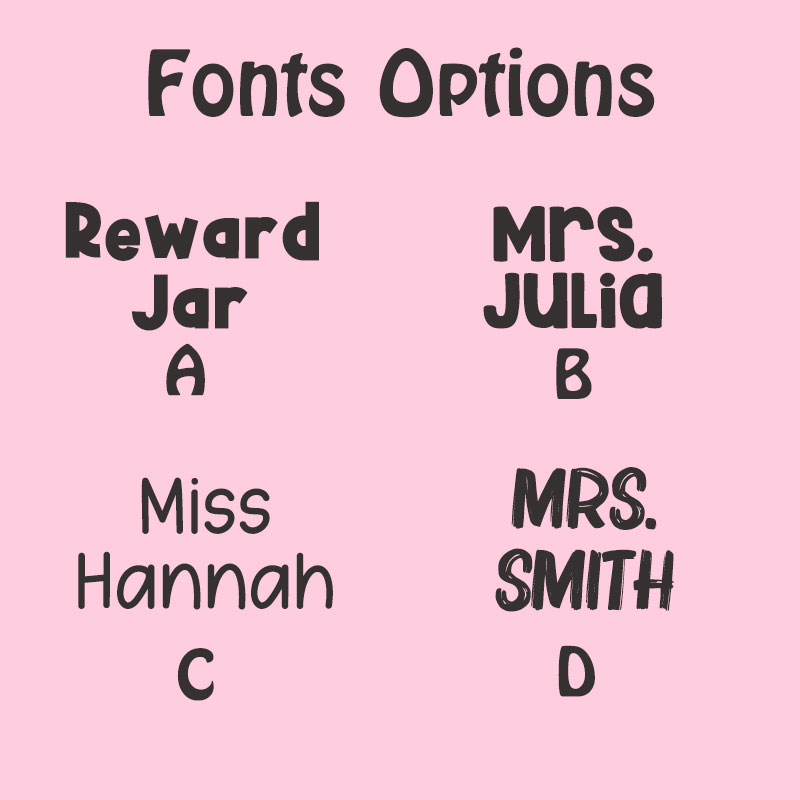 Personalized Fill The Jar With Smile Teacher Reward Jar