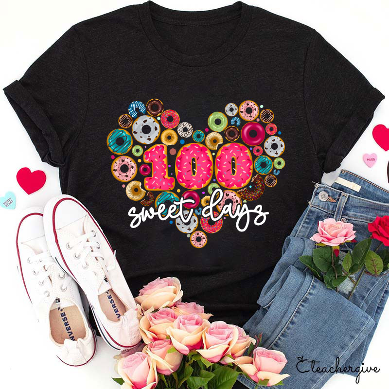 100 Sweet Days Teacher T-Shirt