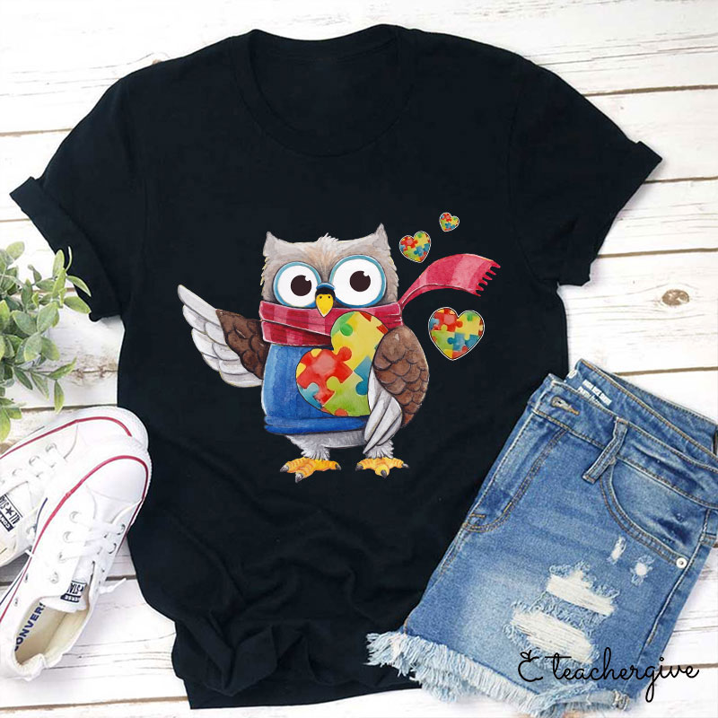 Owl Caring Teacher T-Shirt