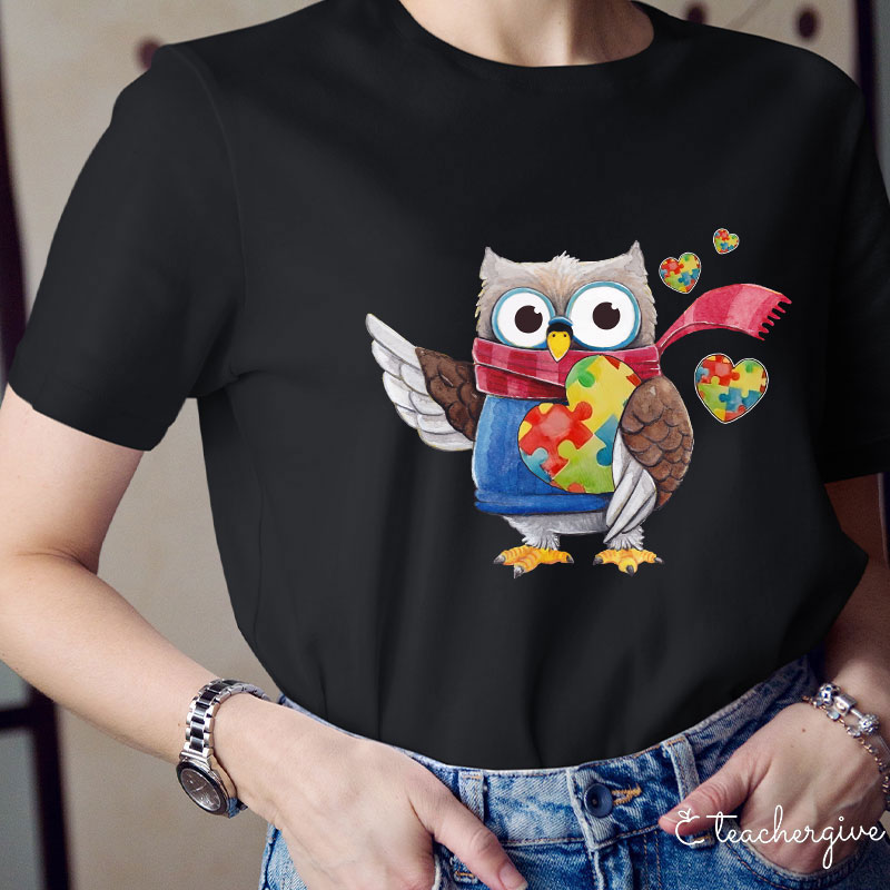 Owl Caring Teacher T-Shirt