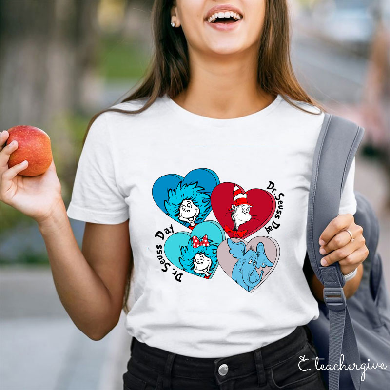 Helllo Dr. Seuss Day Teacher T-Shirt