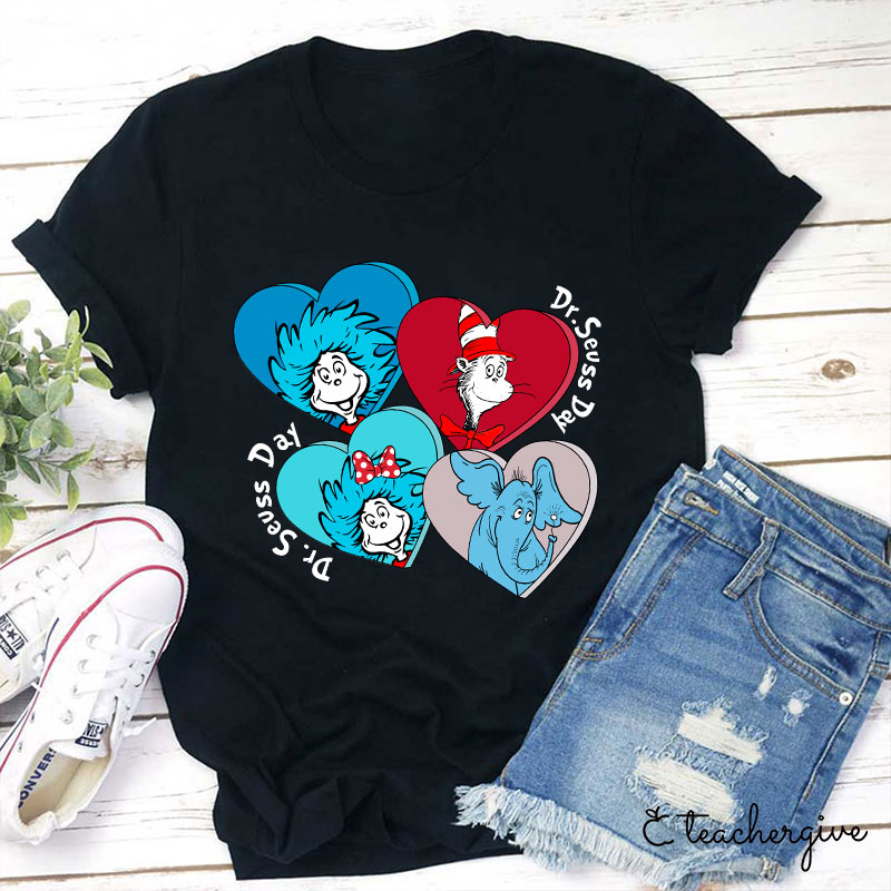 Helllo Dr. Seuss Day Teacher T-Shirt