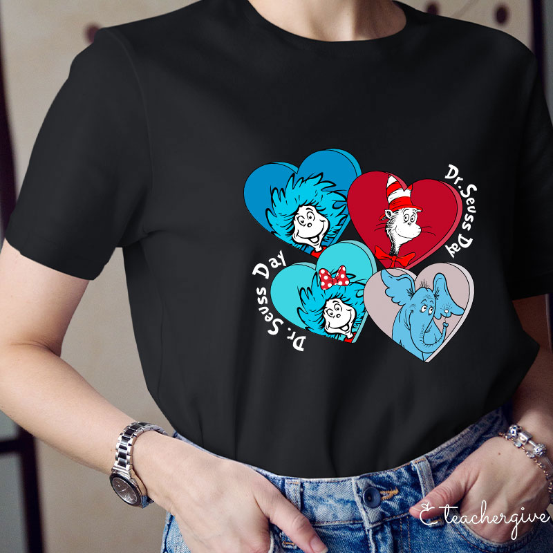 Helllo Dr. Seuss Day Teacher T-Shirt