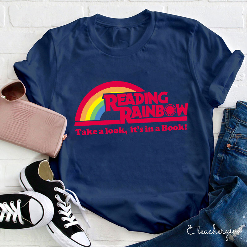 Take A Look It's In A Book Teacher T-Shirt