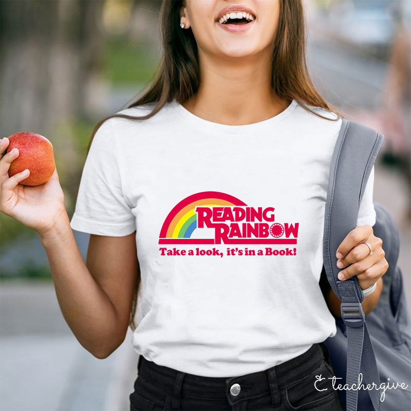 Take A Look It's In A Book Teacher T-Shirt