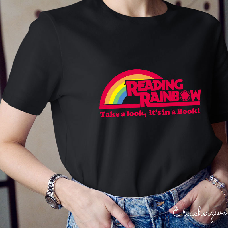 Take A Look It's In A Book Teacher T-Shirt