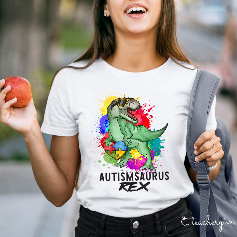 Autismsaurus Teacher T-Shirt