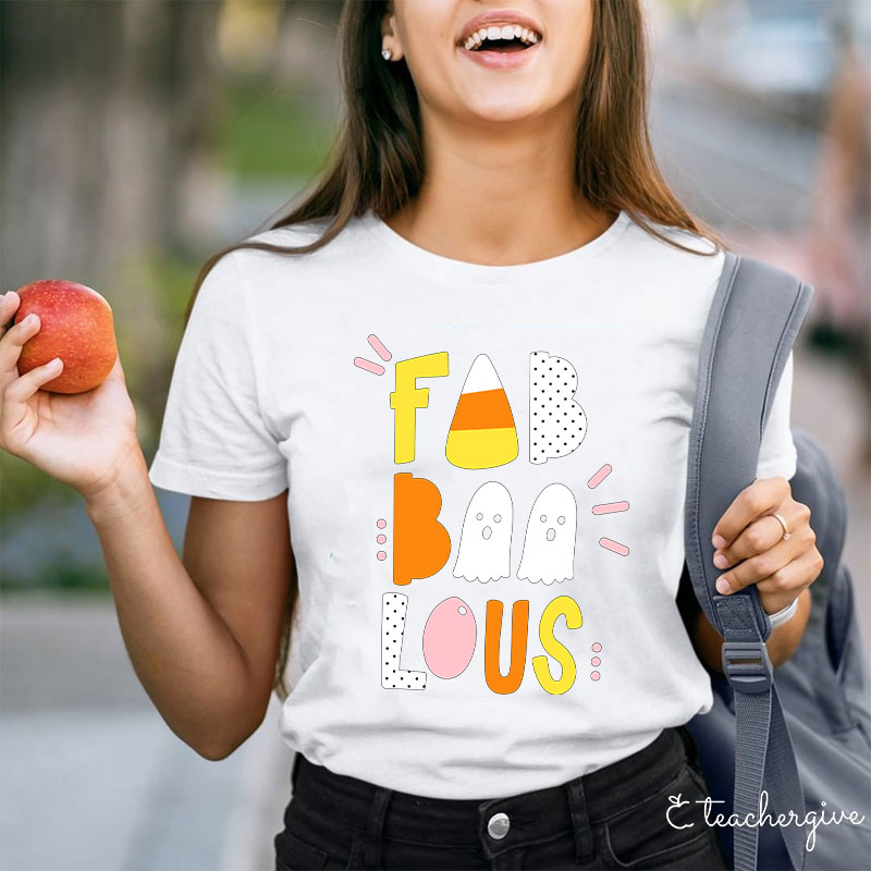 Teachergive Fab Boo Lous Happy Sunny Vibes T-Shirt