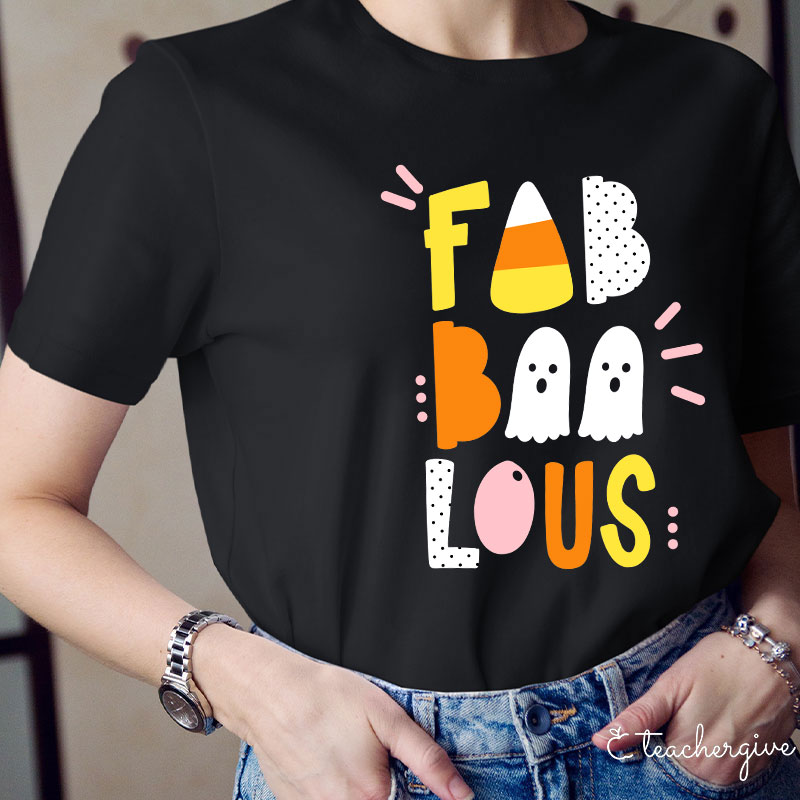 Teachergive Fab Boo Lous Happy Sunny Vibes T-Shirt