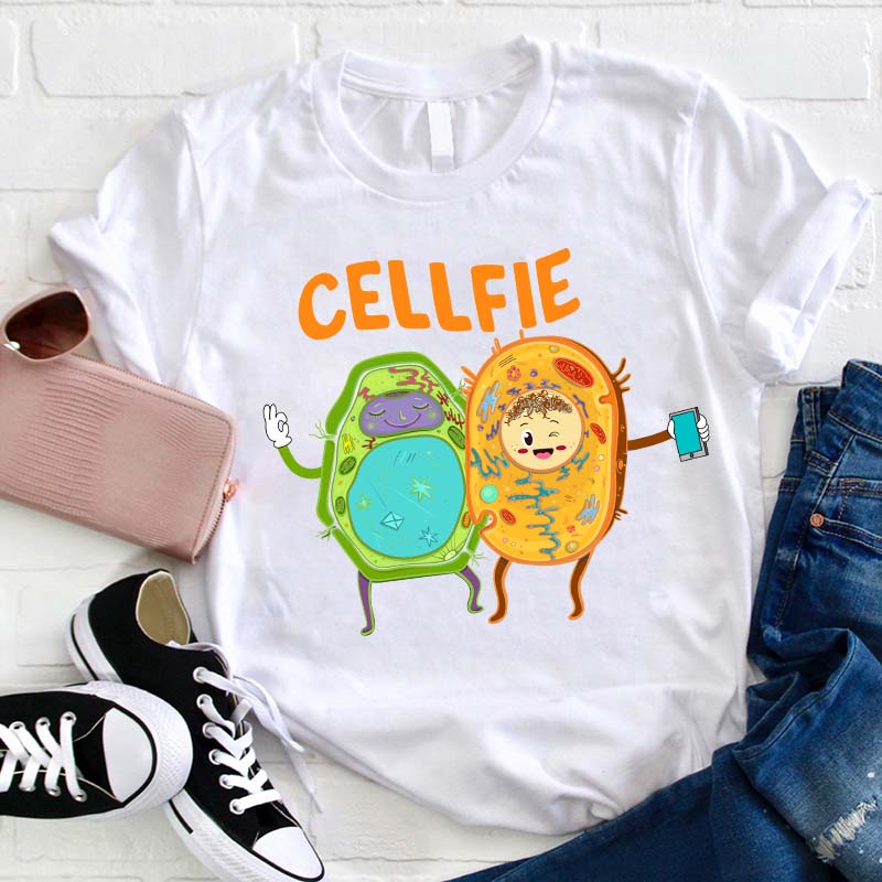 Cellfie Teacher T-Shirt-Teachergive