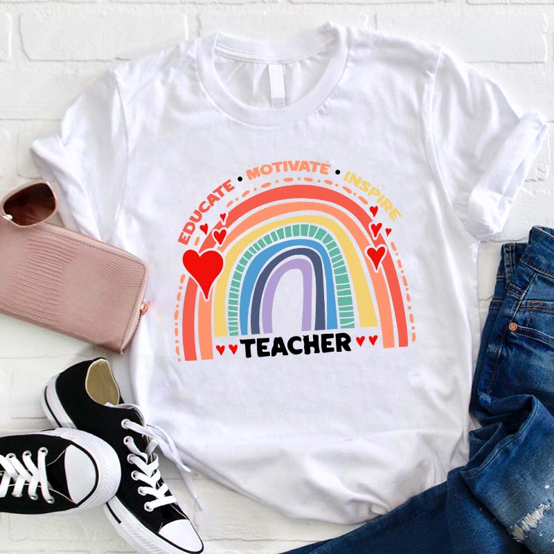 Educate Motivate Inspire Teacher T-Shirt