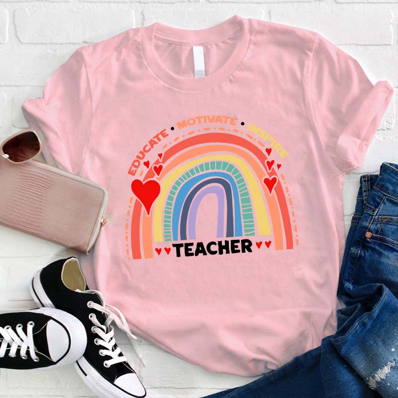 Educate Motivate Inspire Teacher T-Shirt