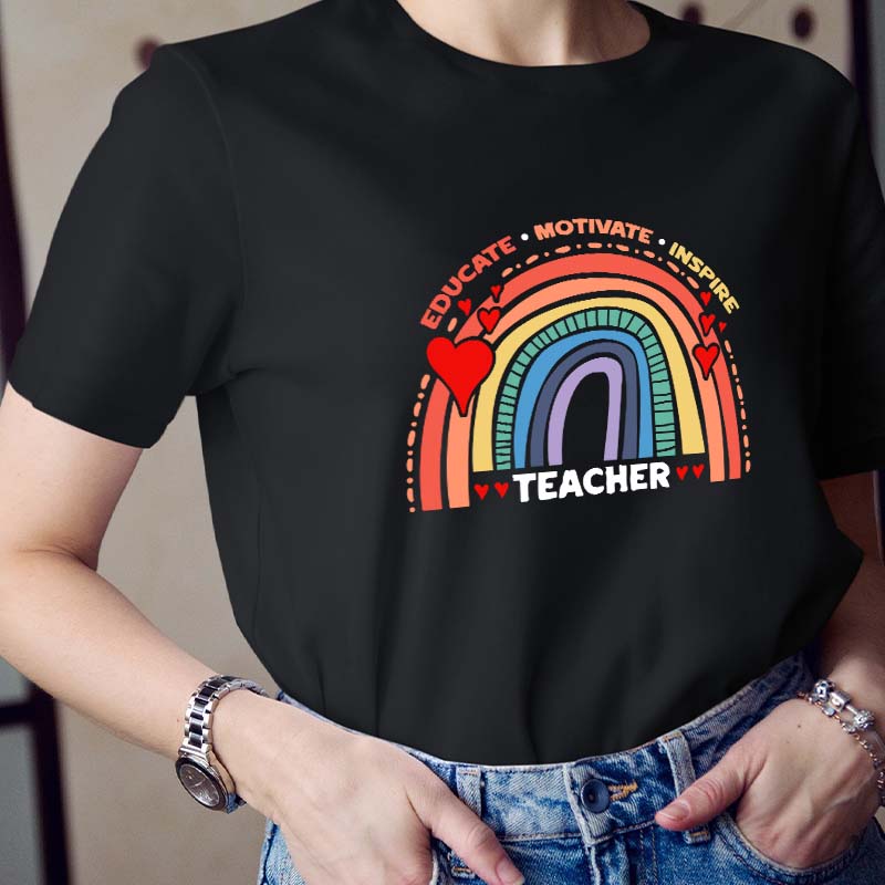 Educate Motivate Inspire Teacher T-Shirt