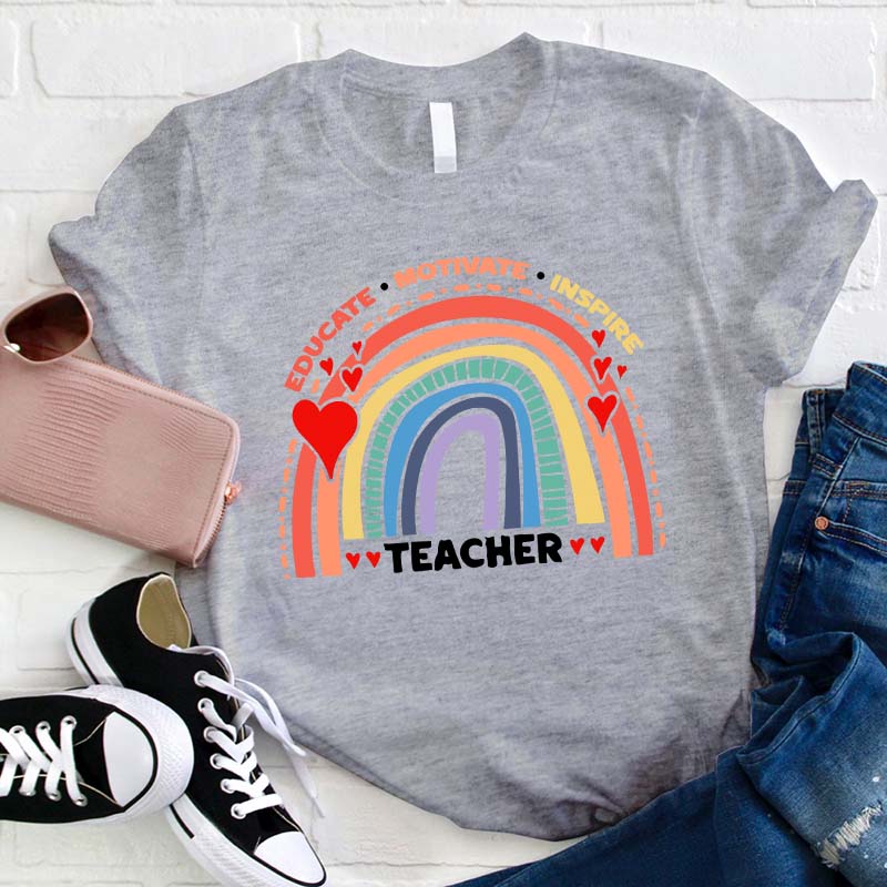 Educate Motivate Inspire Teacher T-Shirt