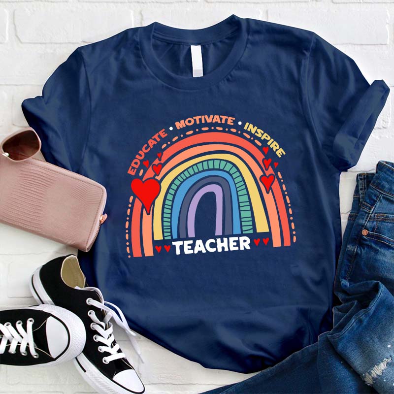 Educate Motivate Inspire Teacher T-Shirt
