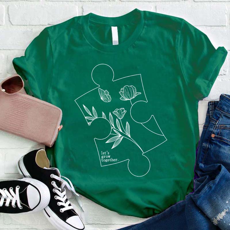 Let's Grow Together Teacher T-Shirt