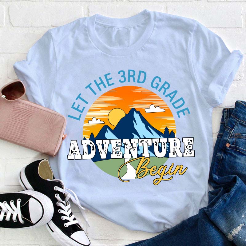 Personalized Let The Adventure Begin Teacher T-Shirt