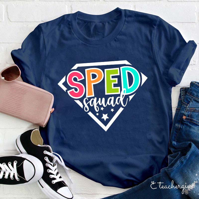 Super Sped Squad Teacher T-Shirt-Teachergive