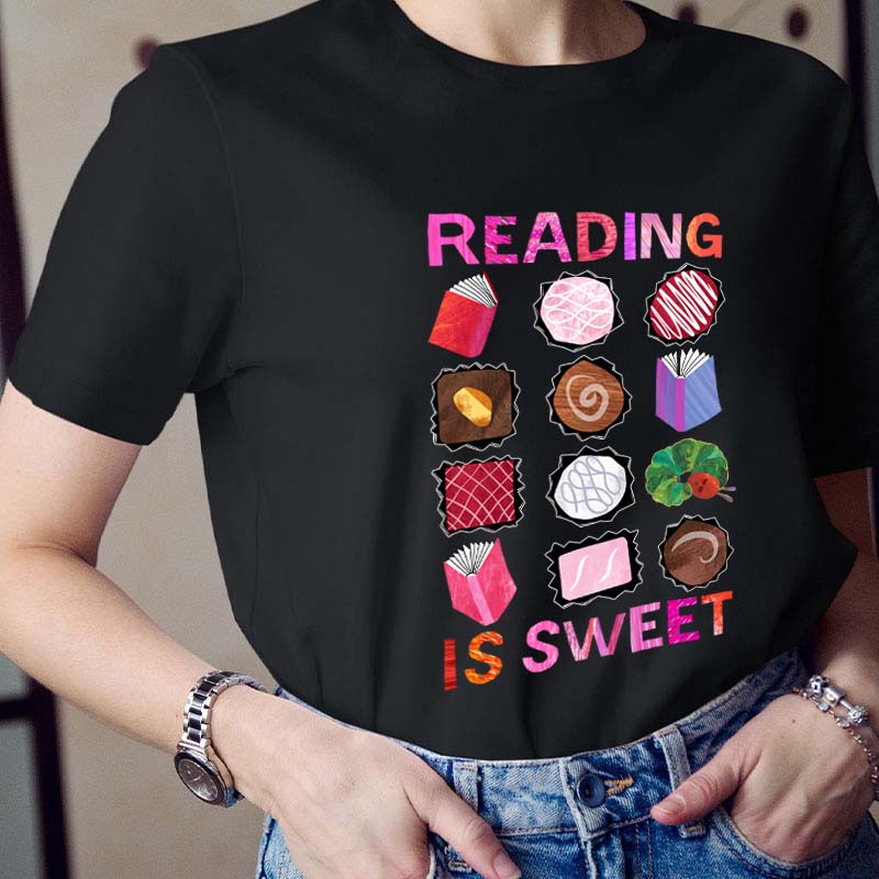 Reading Is Sweet Teacher T-Shirt