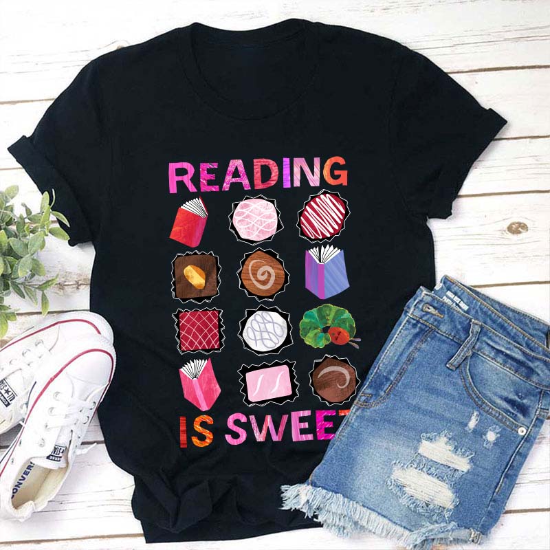 Reading Is Sweet Teacher T-Shirt