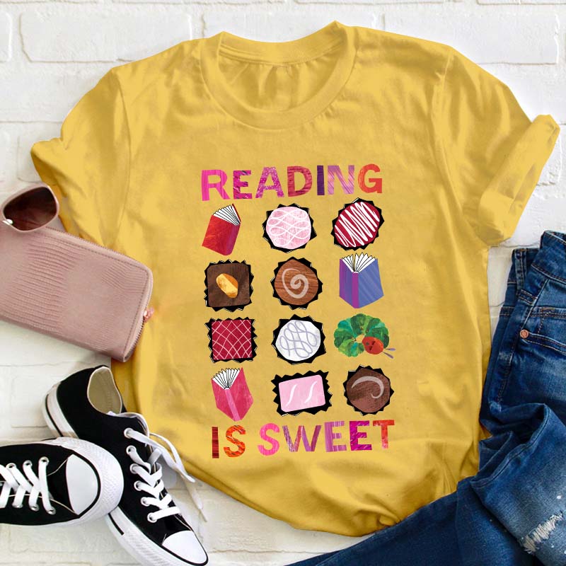 Reading Is Sweet Teacher T-Shirt