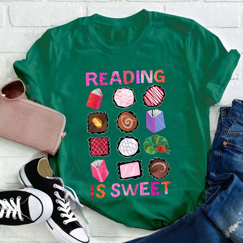 Reading Is Sweet Teacher T-Shirt