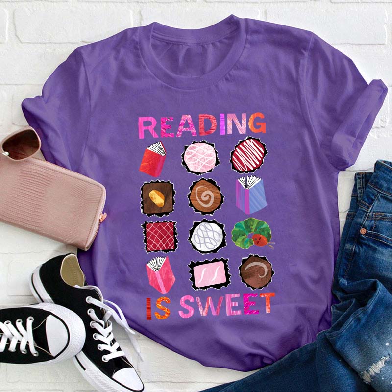Reading Is Sweet Teacher T-Shirt