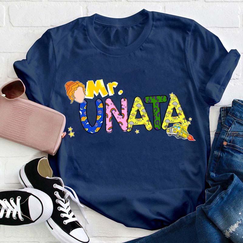 Personalized Name The Magic School Bus Teacher T-Shirt