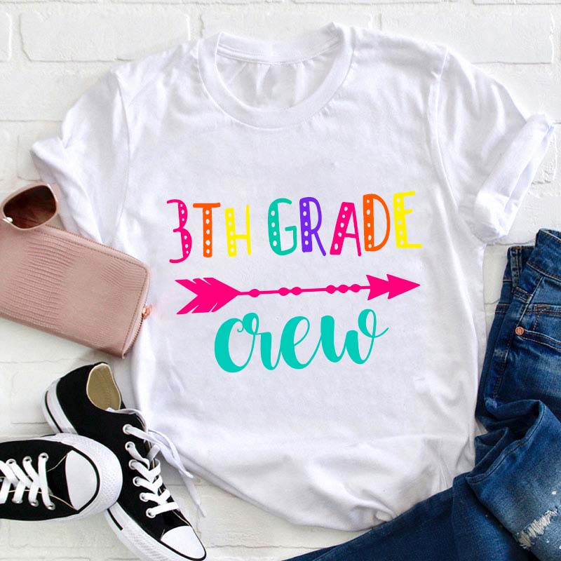 Personalized Grade Teacher Crew Teacher T-Shirt