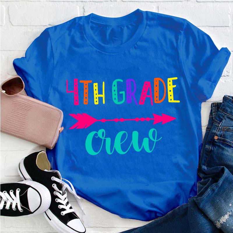 Personalized Grade Teacher Crew Teacher T-Shirt